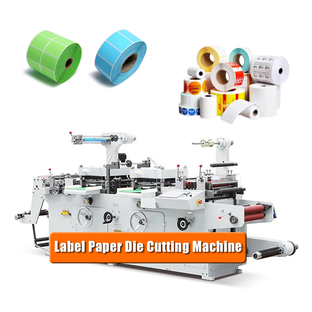 Professional Label Flatbed Die Cutting Machine With Hot Stamping Flatbed Paper Processing