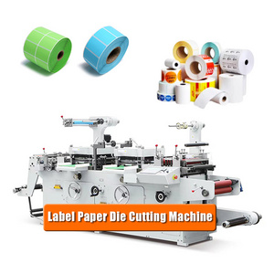 Professional Label Flatbed Die Cutting Machine With Hot Stamping Flatbed Paper Processing