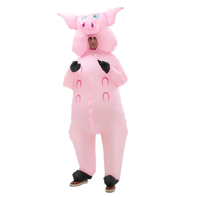 Cute Pink Pig Standard Adult The Original Inflatable Dinosaur Costume inflatable