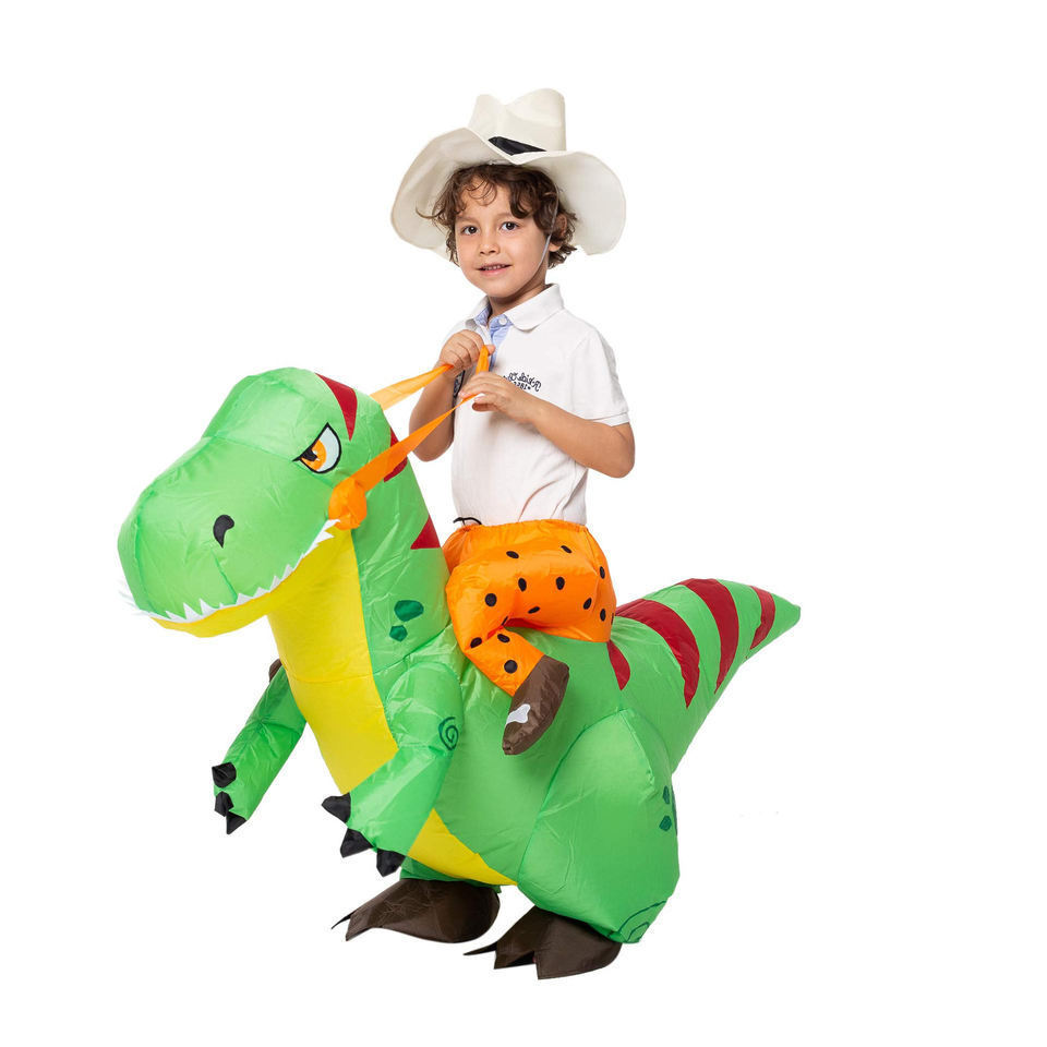 Adult children Dinosaur Riding Costume Inflatable suit