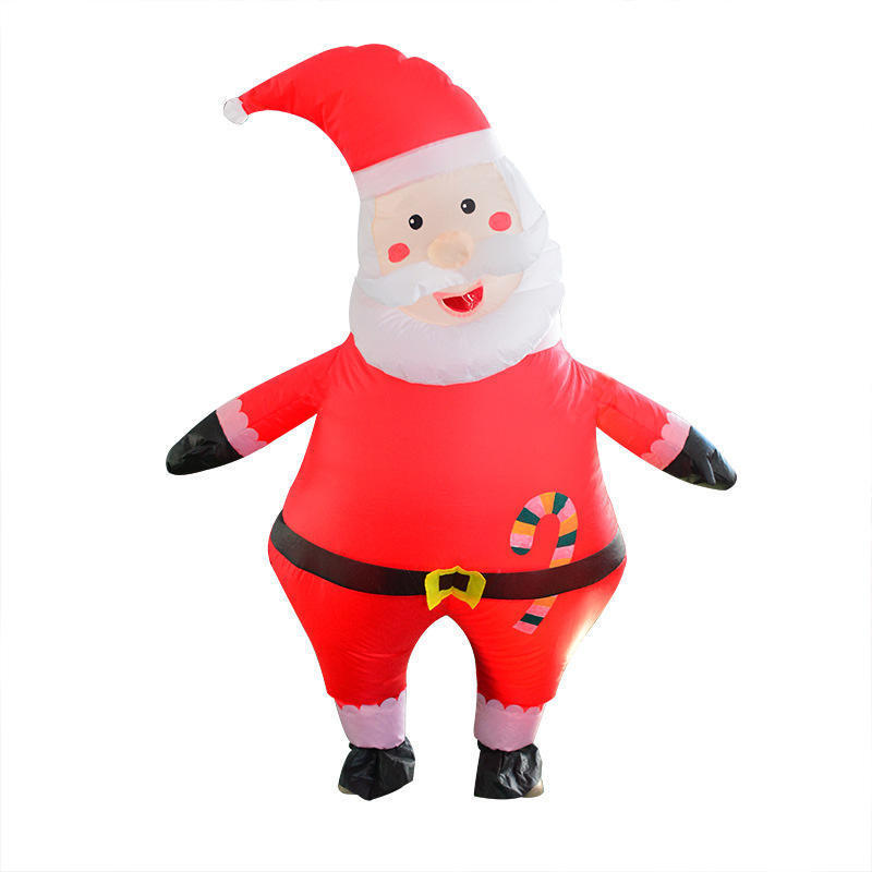 Holiday Party Costume Inflatable Suit Blow up Christmas Santa Claus Hug Man Snowman Elk Tree Kids Adult Carton 10ume Suit Carton