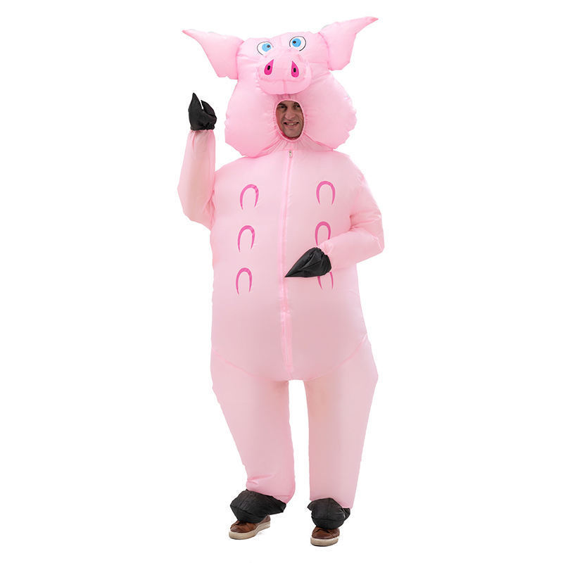 Cute Pink Pig Standard Adult The Original Inflatable Dinosaur Costume inflatable