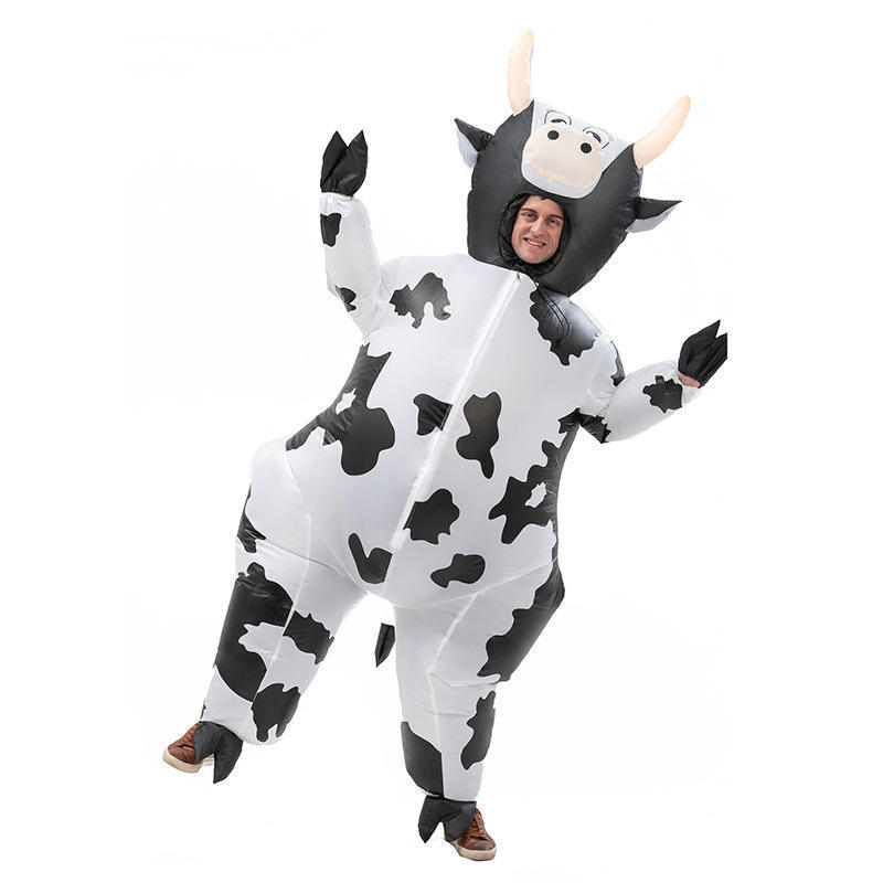 customized Inflatable cow Moving Costume inflatable animal suit for sale