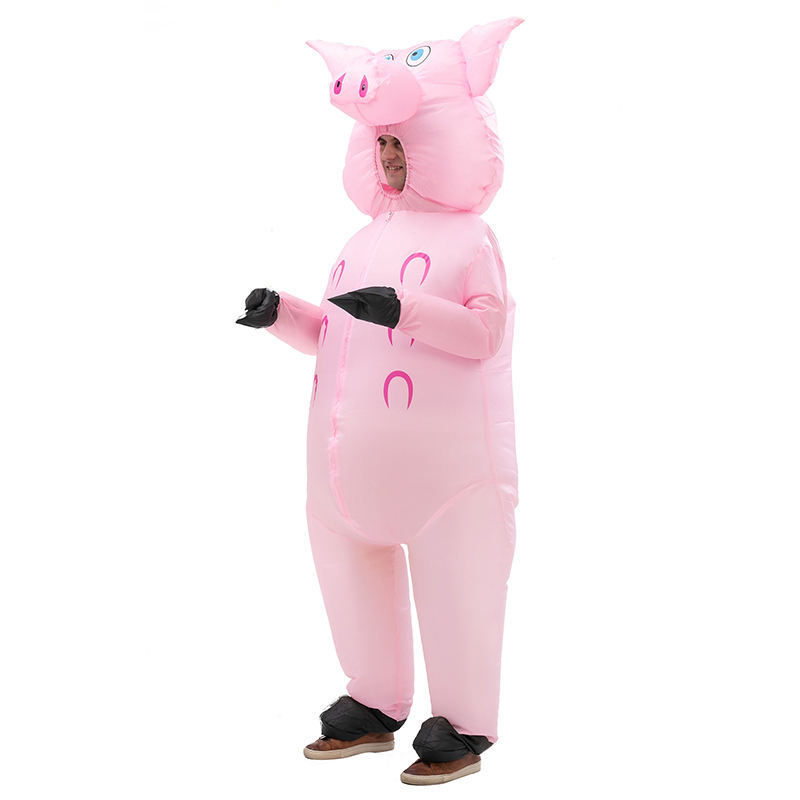 Cute Pink Pig Standard Adult The Original Inflatable Dinosaur Costume inflatable