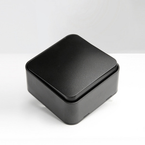 Black Color Surface Mounting Light Switch for European Market