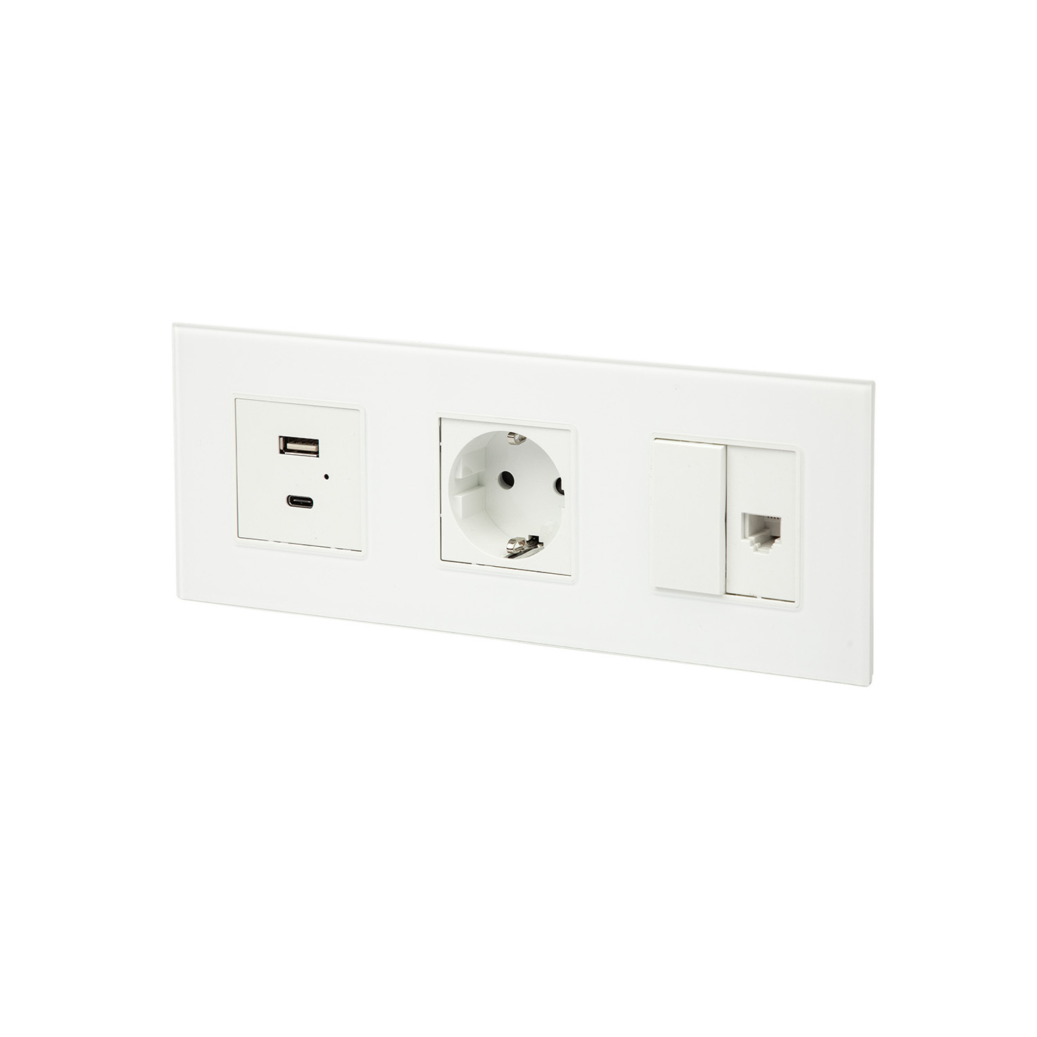 EU Standard Italy Standard Design Custom Plastic Glass Aluminum Panel 4 5 6 7 Gang Wall Switches Light Switch And Socket