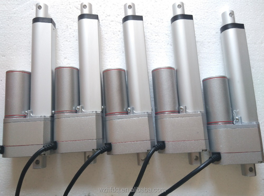 China wenzhou electric linear actuator stroke 500mm heavy duty 12v/24v/36v/48v high speed linear actuator with 1500N heavy load