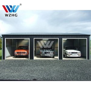 Outdoor Large Mobile Garage Canopy, Heavy-Duty Vehicle Parking Shelter, Waterproof Metal Rattan Frame, Portable Car Shed