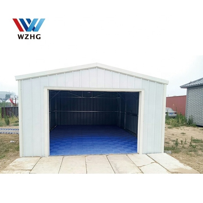 Factory support Prefab Steel Structure portable metal carport garages doble building car garage design