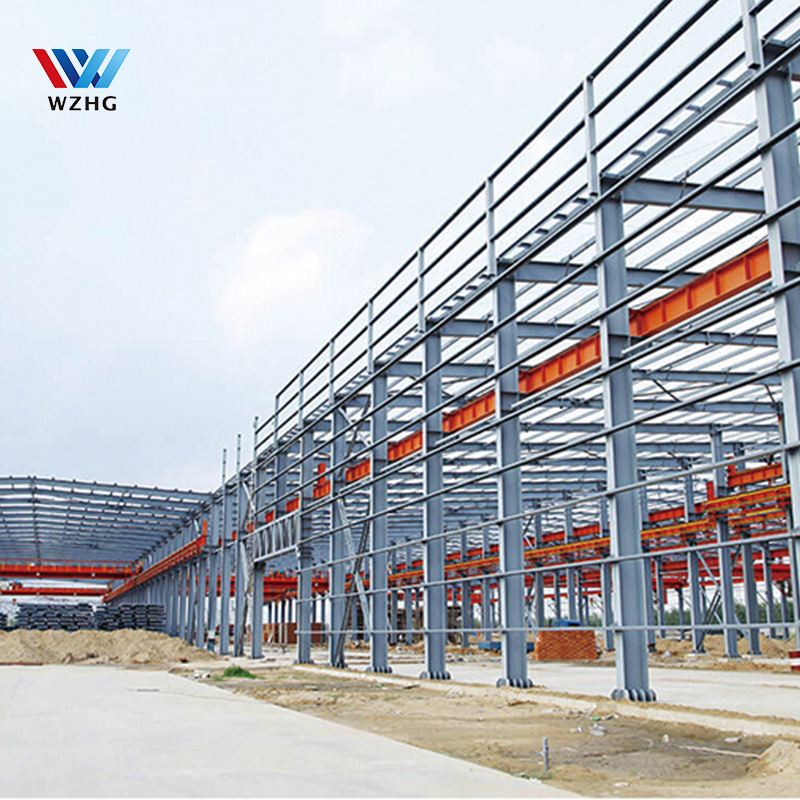 Large Span Steel Structure building workshop Prefab Storage House Design Recreational center High-rise car parking for sale