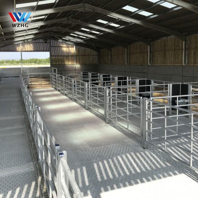 China Low Cost Prefab Metal Steel Structure Farm Building Cow Chicken Sheep barn shed for sale