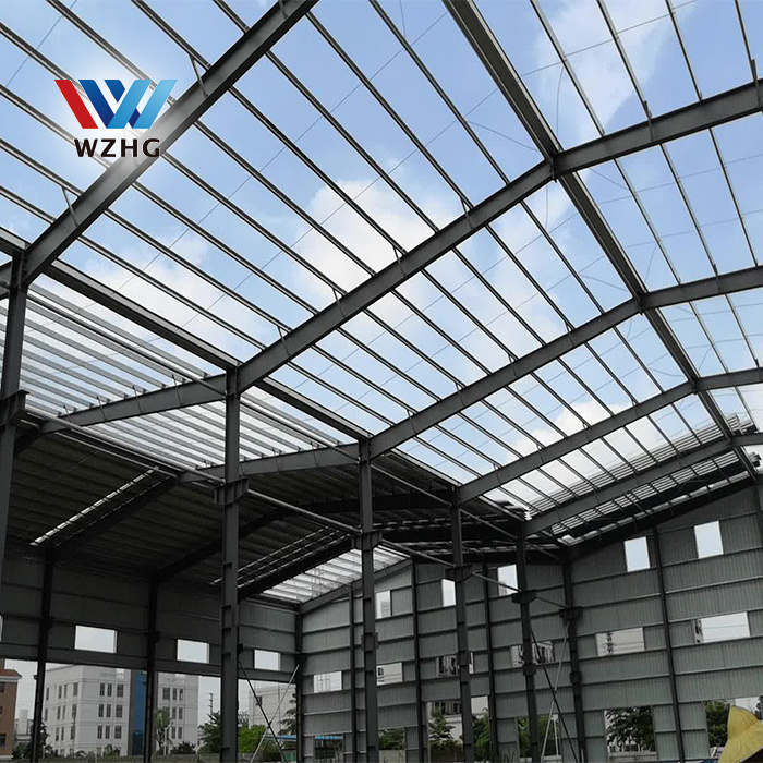 Hot sale steel car parking H Beam Column Frame Light Steel Structure Workshop Prefab for sale