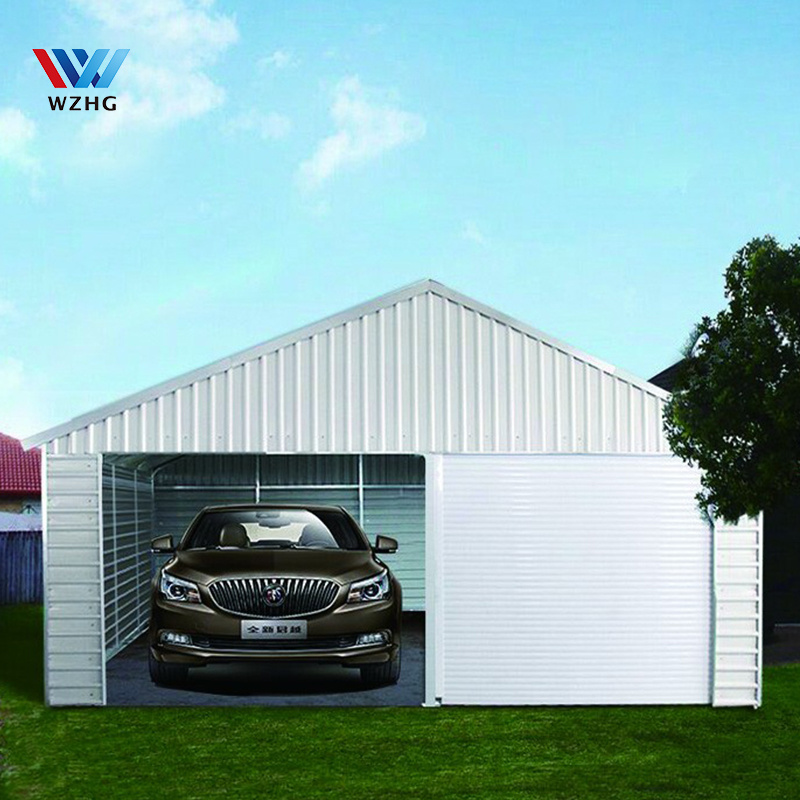 construction design steel frame pre-engineered prefabricated storage mobile garage container car port garage