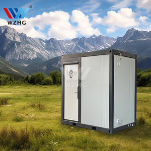 Design of Pulling Wheeled Public Outdoor Toilet Prefabricated