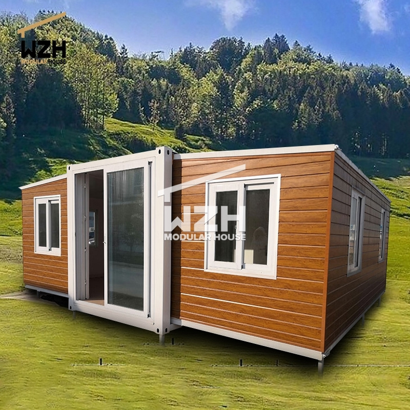 Steel small container house tiny house 1-3 bedrooms assembly 20 40 prefab house on wheels