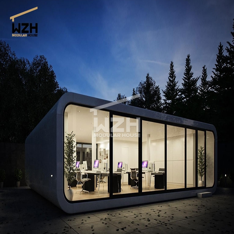 Bedroom container house prefab apple house prefab modular container house trailer apple cabin