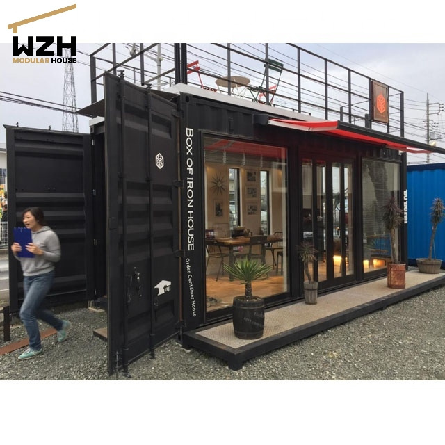 modified shipping container shop house hot sale 20ft container coffee shop for sale