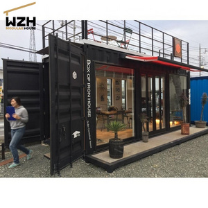 modified shipping container shop house hot sale 20ft container coffee shop for sale