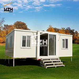 Aesthetic prefabricated house luxury container steel frame tiny house