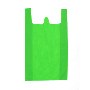 PP supermarket vest non woven shopping tote flat bag