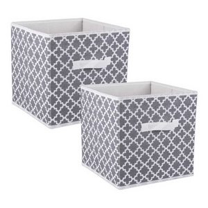 Storage Cubes non woven box Storage Bins Dual Handles Foldable Cube Baskets for Home