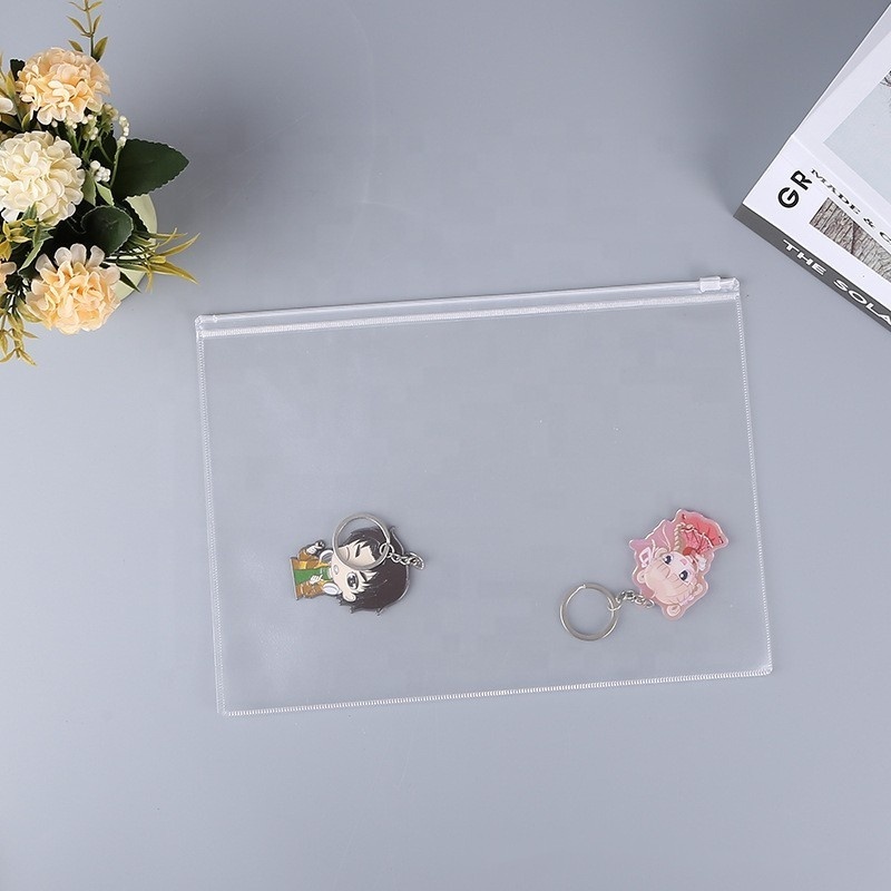 PVC EVA Frosted Clear Custom Logo Resealable Packaging Transparent Thick Small Plastic Zipper Bag Jewelry Earrings Jewelry