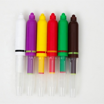 Promotion kids hot sell multi-color non-toxic magical watercolor blow pen spray color marker air brush pen for painting