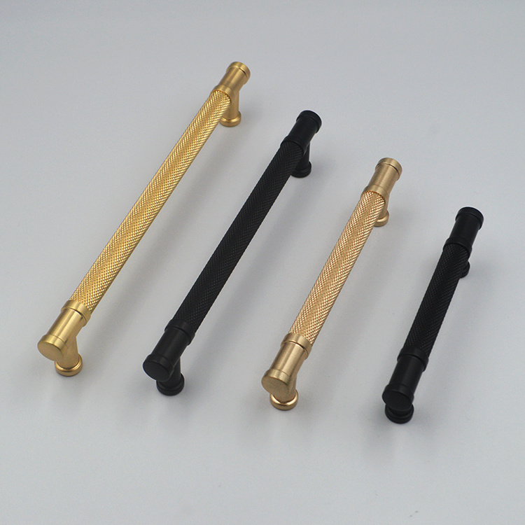 knurled brass matt black hardware kitchen cupboard cabinet t bar pulls handles, knurled t bar cabinet pull handle black