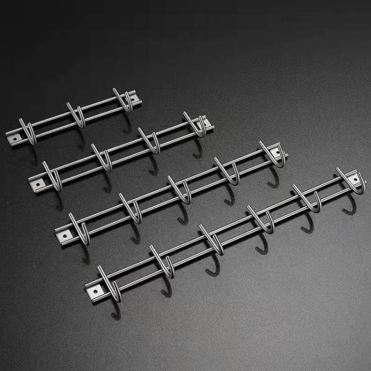 Hot selling Stainless Steel waterproof Black Wall Mounted Cloth Hanger Tri Robe Rail Hooks