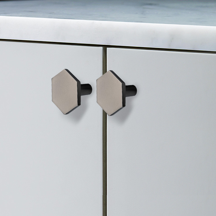 HIWELL Hexagon drawer pulls and knobs kitchen cabinet pulls wardrobe handle drawer knobs