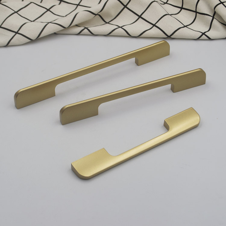 Brushed aluminum long cabinet handles silver aluminum cabinet drawer pull handle kitchen cabinet handles 224mm