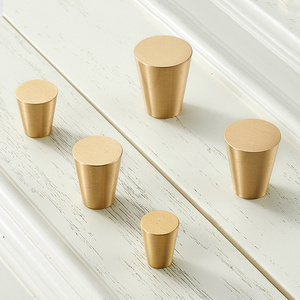 Manufacturer European Market Best-Selling Brushed Gold Hardware Door Kitchen Drawer Cabinet Knobs