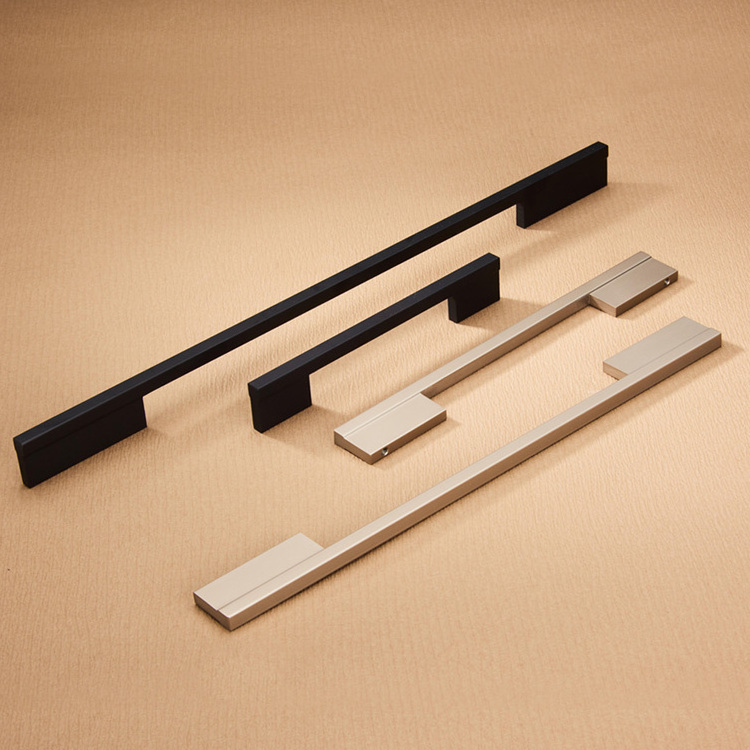 Long cabinet handle aluminum handles for drawer kitchen aluminum alloy edge pull