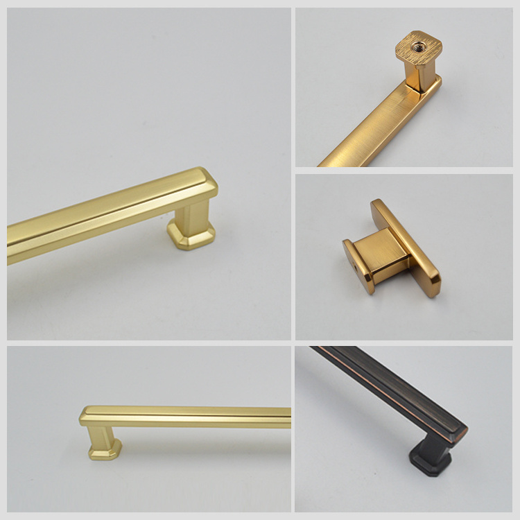 Silver cabinet handles knobs closet bedroom kitchen square handles for furniture zinc alloy knobs kitchen steel cabinet handle