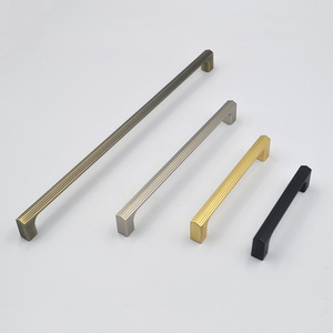 HONGHUI Wholesale kitchen cabinet handles matte black and brass handles and knobs for kitchen cabinet