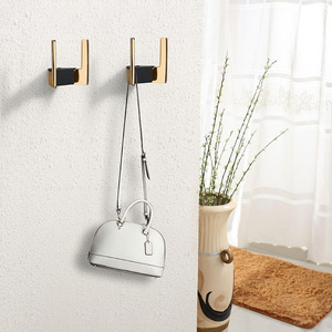 Modern Style Zinc alloy large coat hook black rustic coat hooks