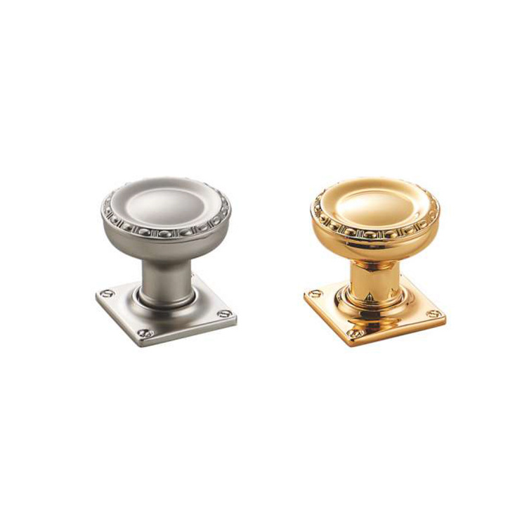 Modern style antique drawer pulls and knobs chrome gold color round knobs for drawer and furniture