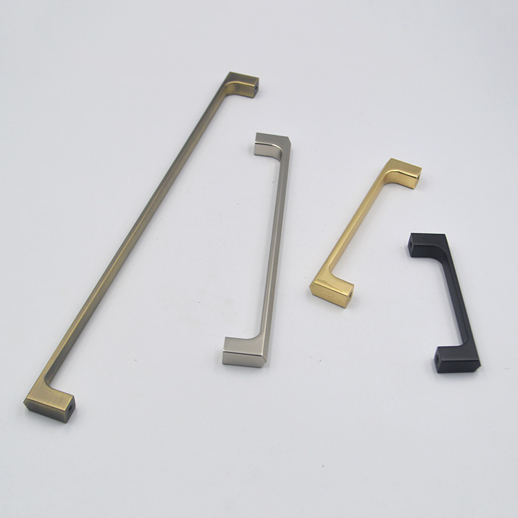 HONGHUI Wholesale kitchen cabinet handles matte black and brass handles and knobs for kitchen cabinet