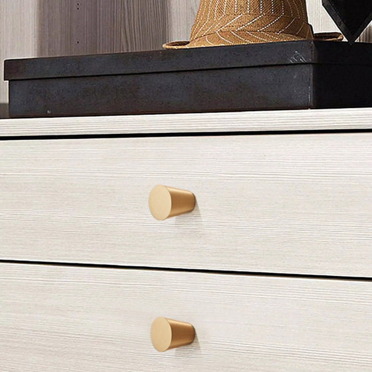 Manufacturer European Market Best-Selling Brushed Gold Hardware Door Kitchen Drawer Cabinet Knobs