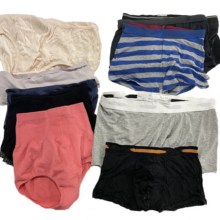 Bulk Sale Second Hand Clothes used panties and boxer brief underwear for woman and man used clothing