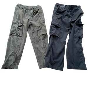 UK AA quality used clothes bales ukay ukay man cargo pants long thrift mens multi pocket trousers in klgs