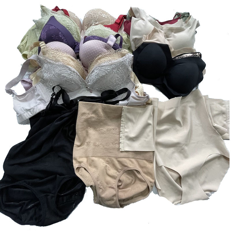 Bale of clothes used bra thrift clothes used bras and panties bale second hand underwear clothes bales