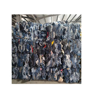 recycle denim material waste used jean cloth