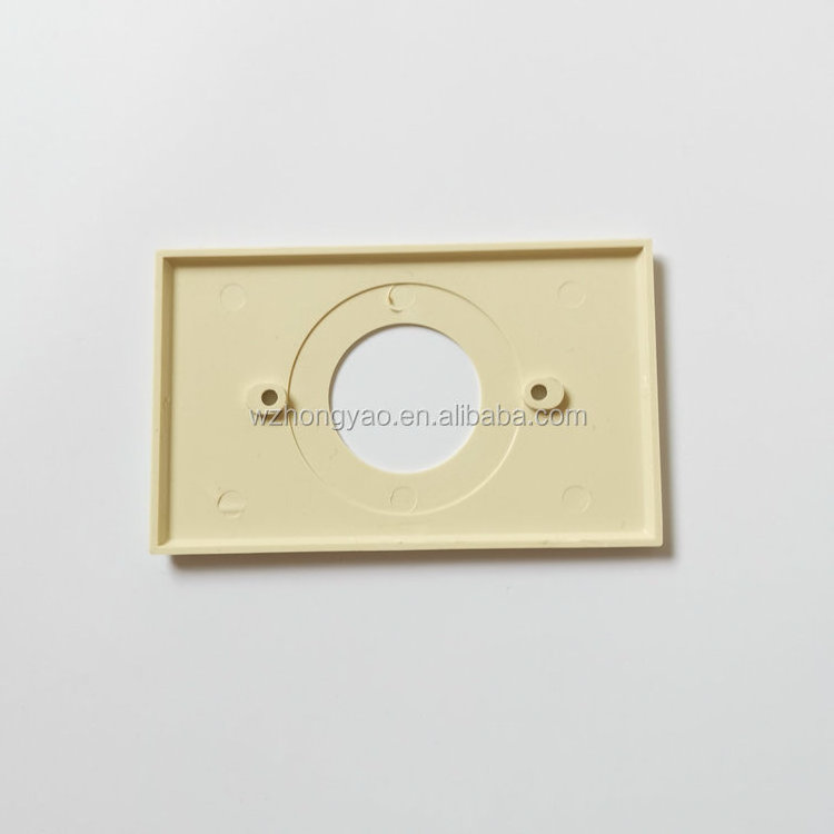 High quality american type 1 gang PC material  single receptacle wall plate with hole