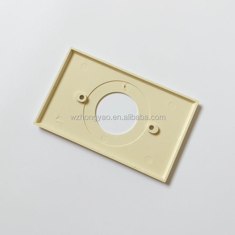 High quality american type 1 gang PC material  single receptacle wall plate with hole