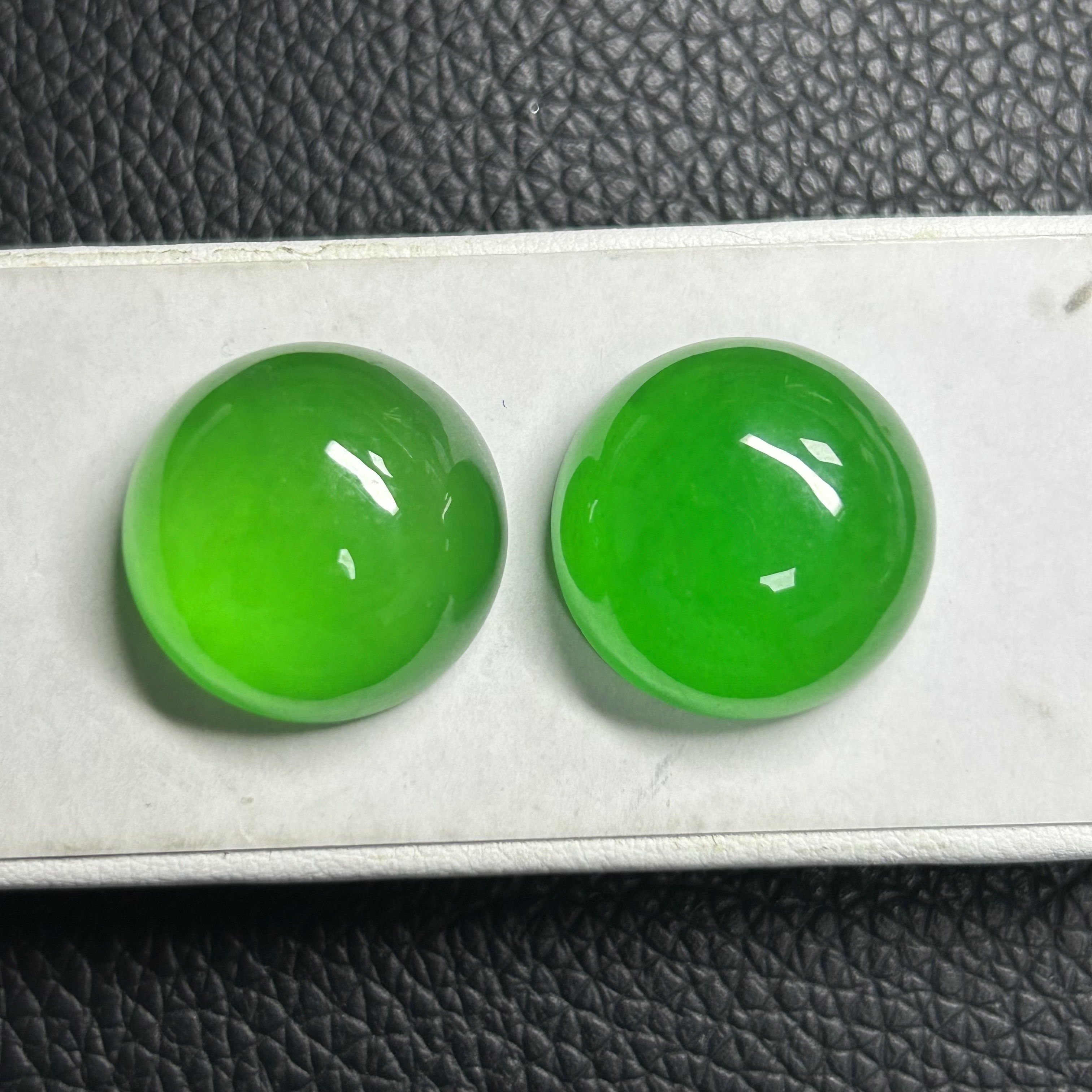 HQ GEMS Original Burma Natural Jadeite Cabochon  20mm Flatback Cabochon Myanmar Jade Stone