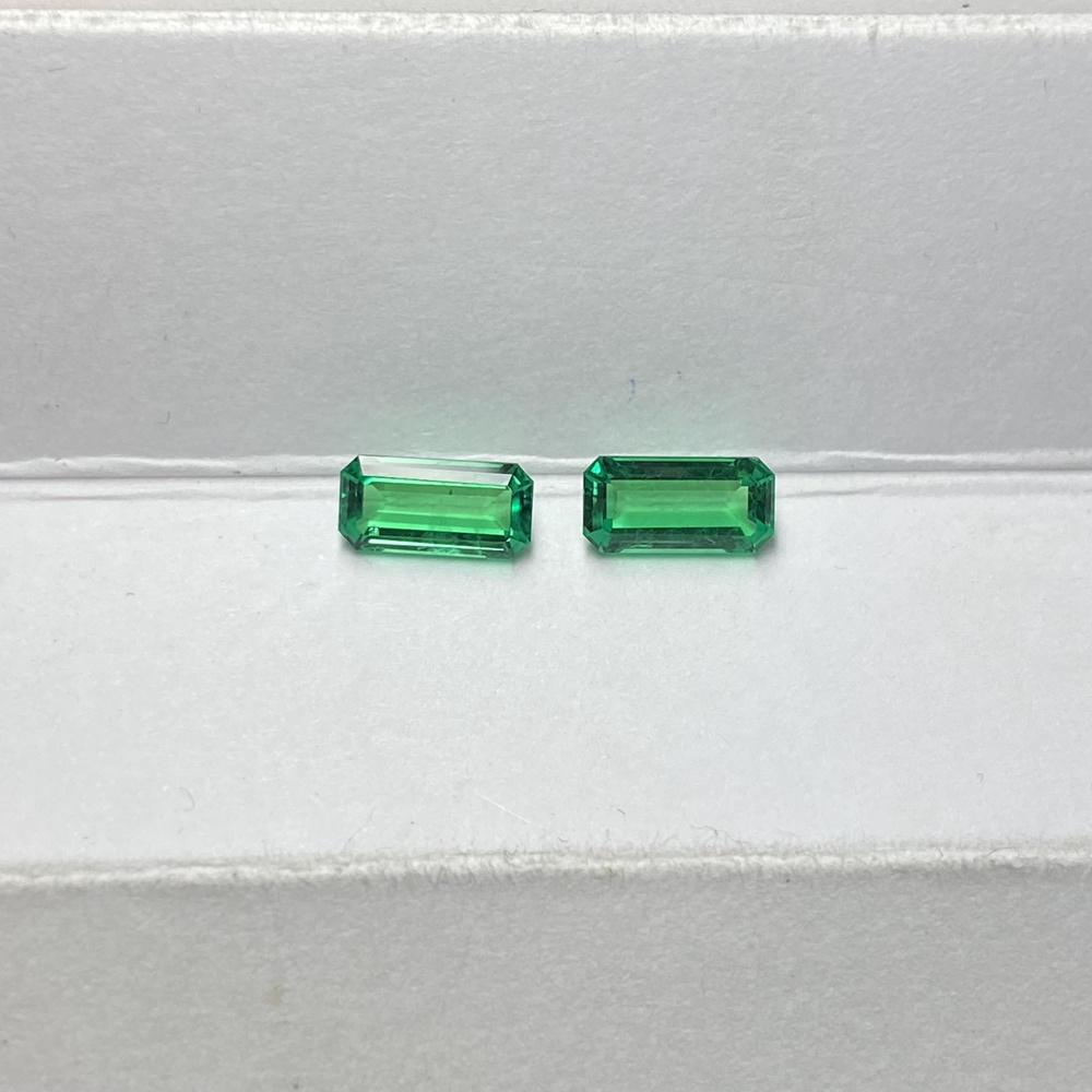 Octagon Cut Green Colombian Emerald 4x8mm Loose Emerald Gemstone With Certificate