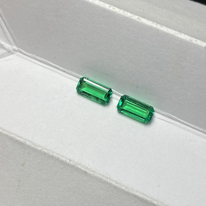 Octagon Cut Green Colombian Emerald 4x8mm Loose Emerald Gemstone With Certificate