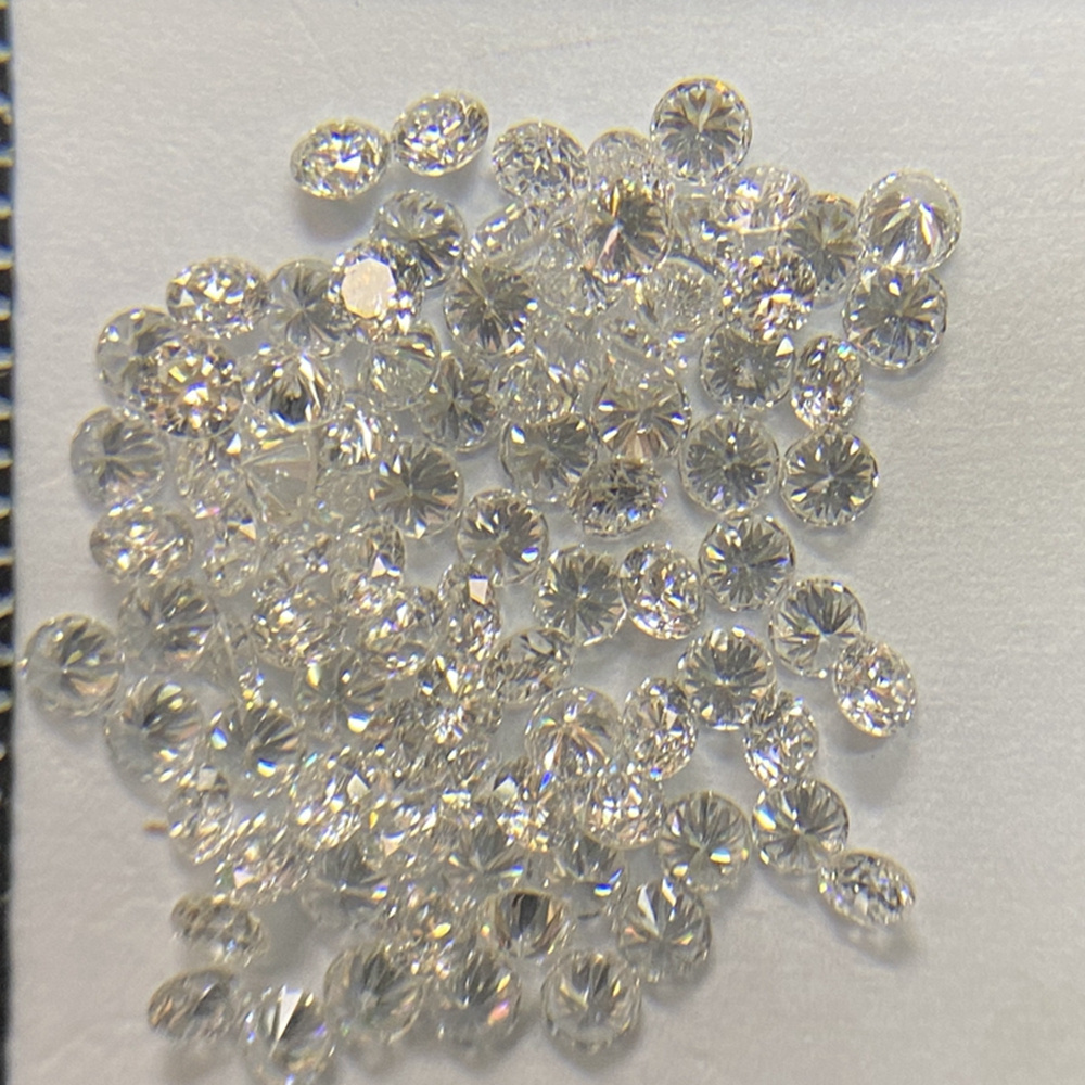 HQ GEMS 0.01carat 1.3mm DEF VS CVD Diamond Hpht Diamond Gemstone Loose Diamond Price Per Carat For Hip Hop Jewelry Making