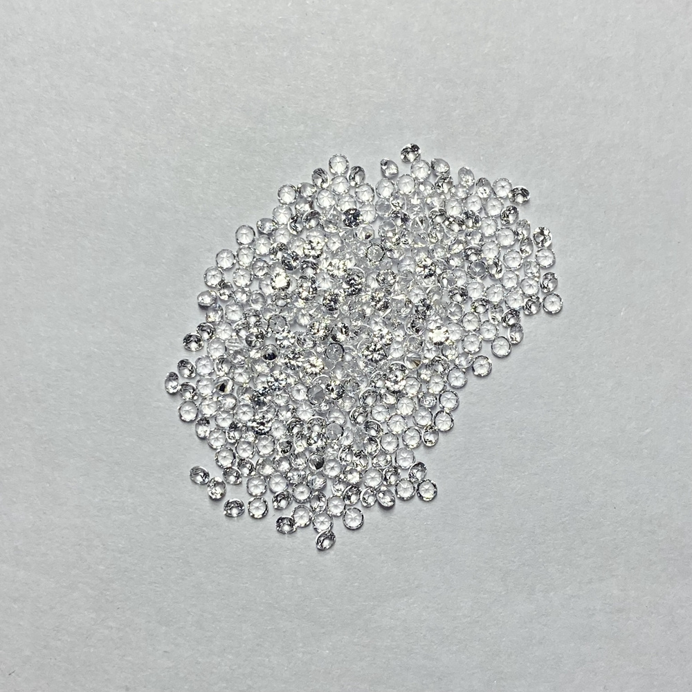 HQ GEMS Lab Created White Corundum Sapphire 1-3mm Diamond Cut Synthetic White Sapphire Price Per Carat